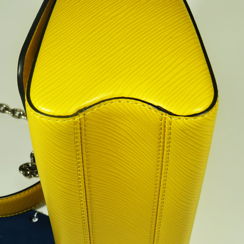 Yellow "Early Bird" MM Twist Epi Leather Crossbody Bag - Excellent