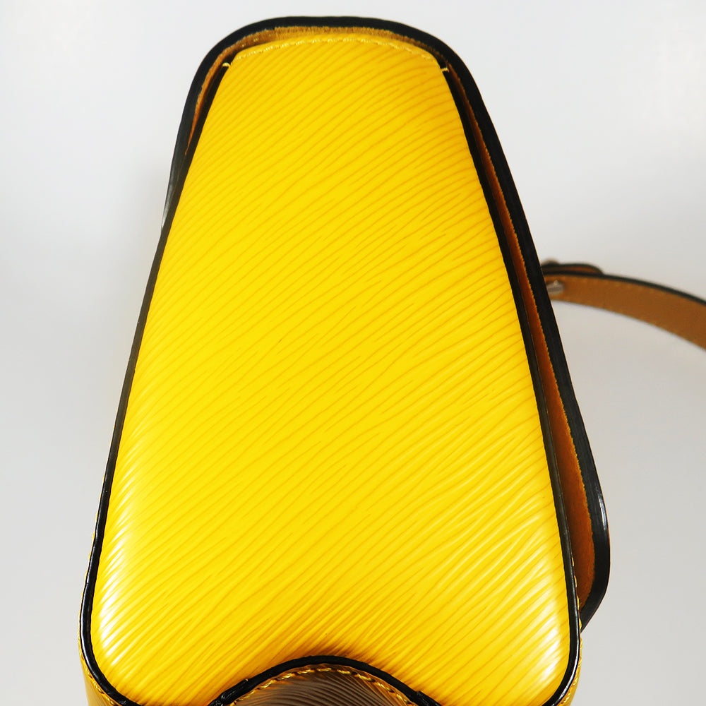 Yellow "Early Bird" MM Twist Epi Leather Crossbody Bag - Excellent