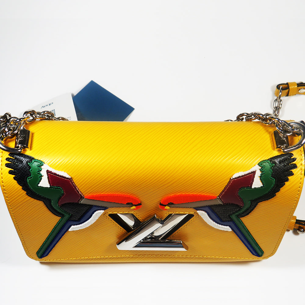 Yellow "Early Bird" MM Twist Epi Leather Crossbody Bag - Excellent