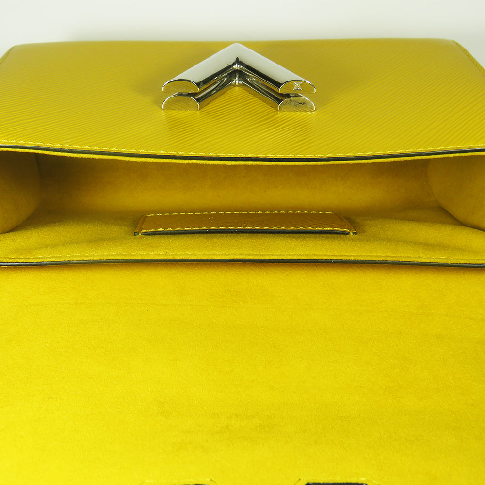 Yellow "Early Bird" MM Twist Epi Leather Crossbody Bag - Excellent