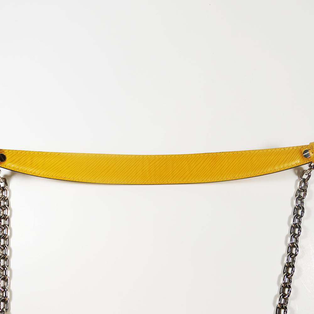 Yellow "Early Bird" MM Twist Epi Leather Crossbody Bag - Excellent