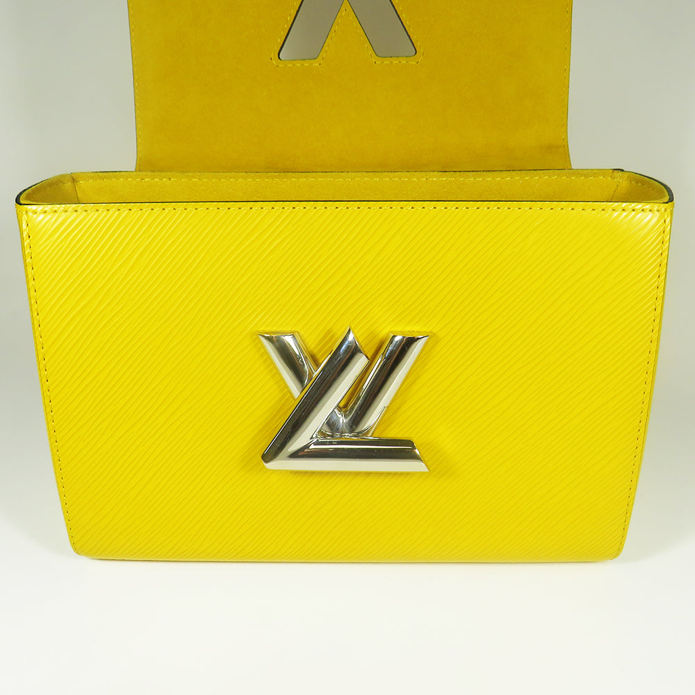 Yellow "Early Bird" MM Twist Epi Leather Crossbody Bag - Excellent