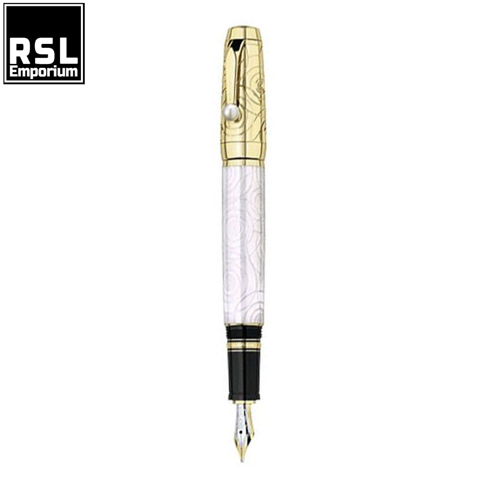 Boheme Lacquer Akoya Pearl Fountain Pen (M) UNINKED