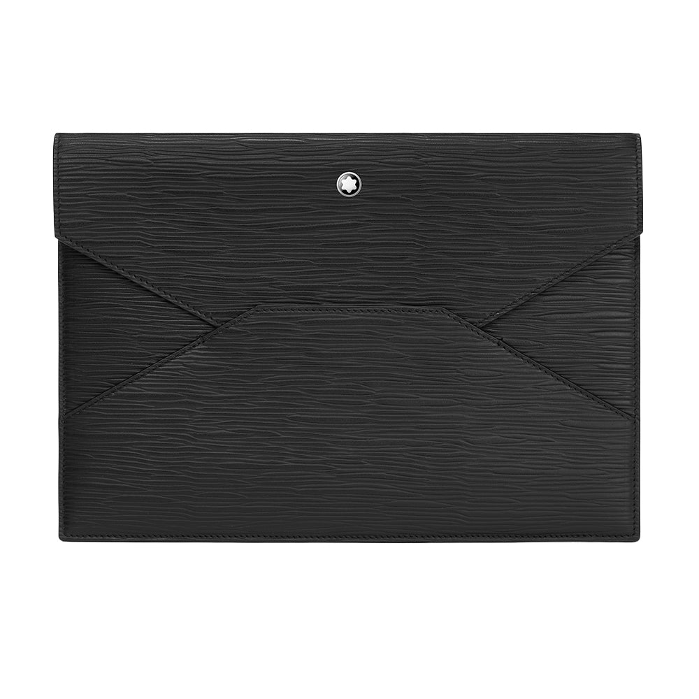 Meisterstück 4810 Black Leather Envelope Pouch